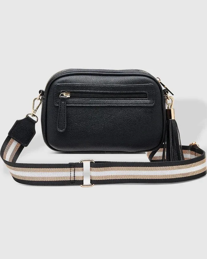 Jacinta Metallic Crossbody Bag Black