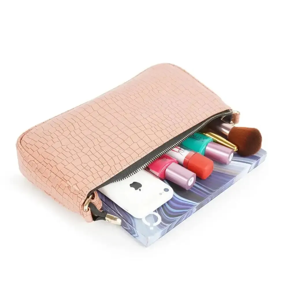 japkaur peach color sling bag for women
