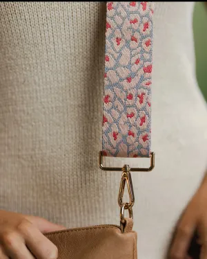 Jazzy Guitar Strap- Poppy Pink