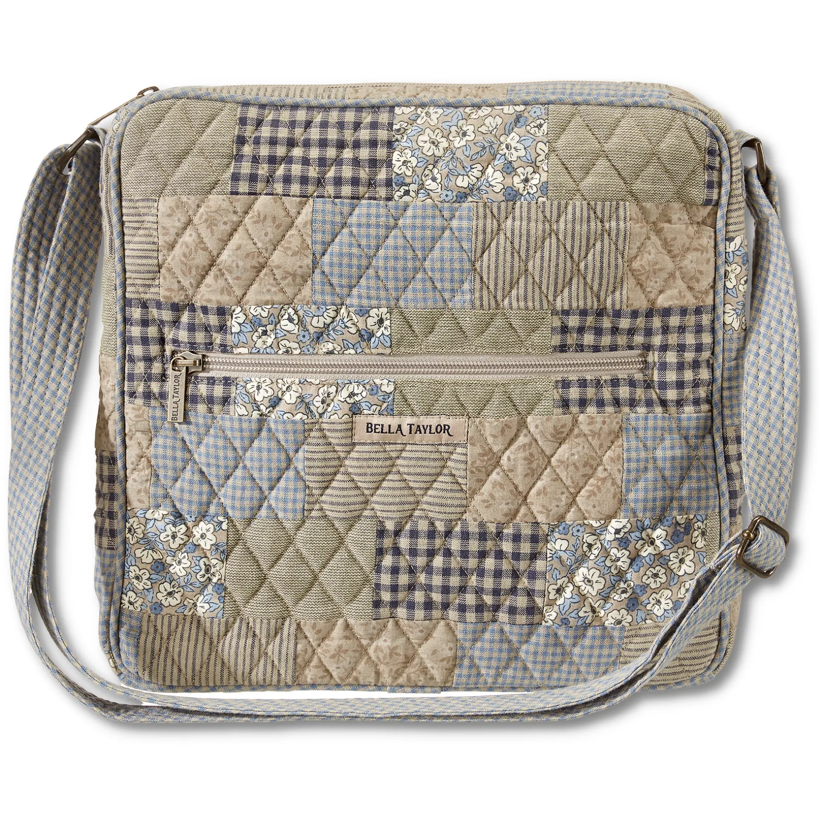 Khaki Patchwork Large Crossbody