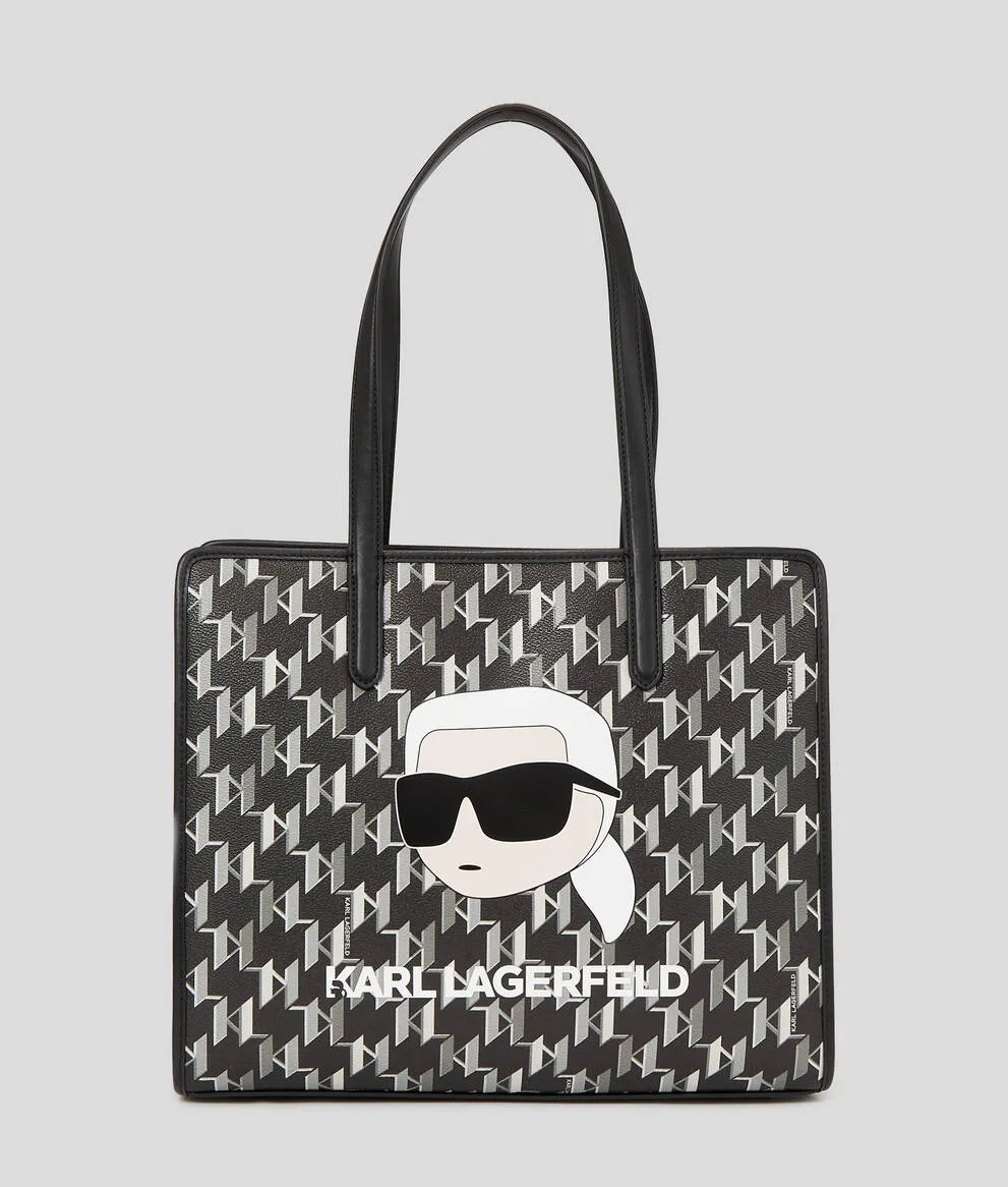 K/IKONIK MONOGRAM LARGE TOTE