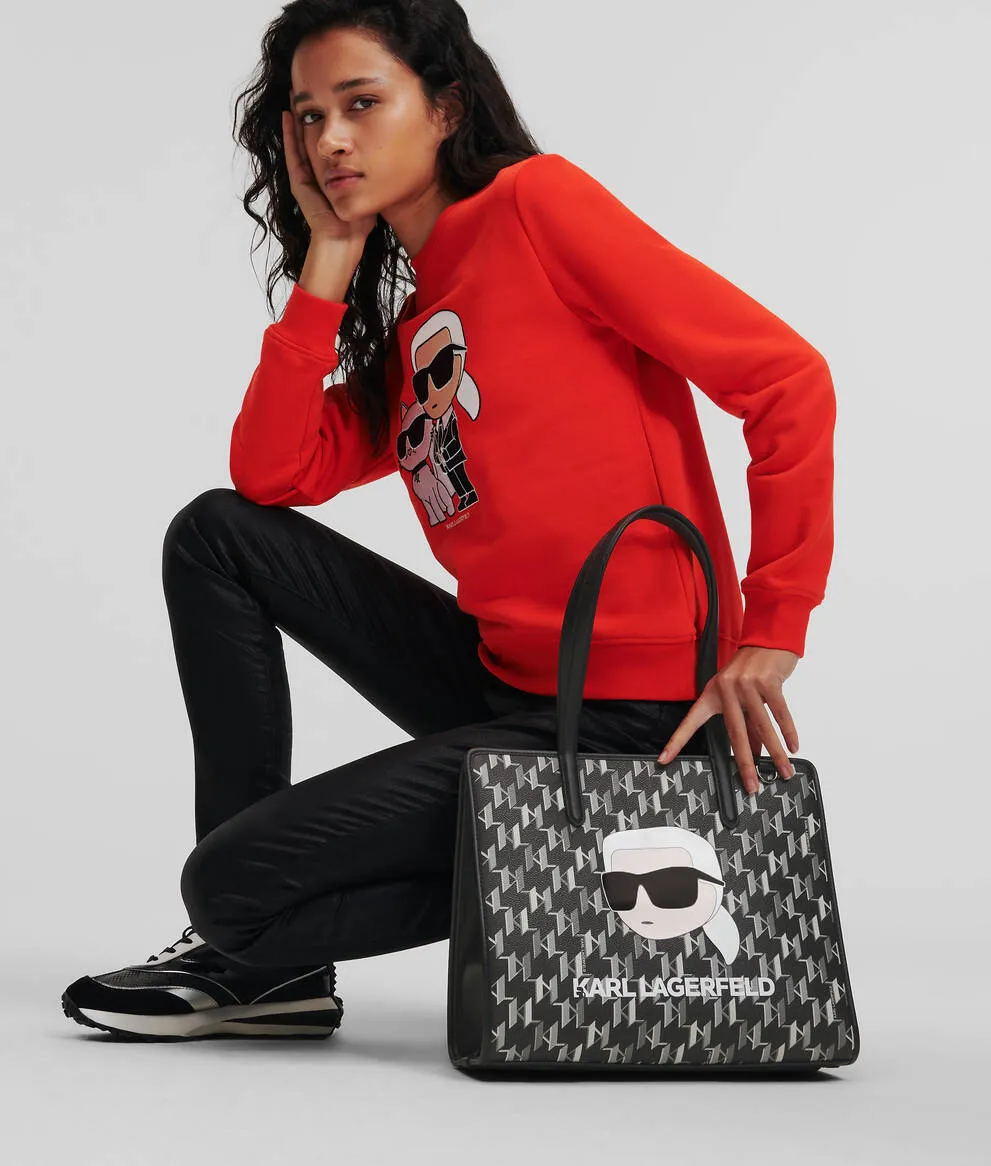 K/IKONIK MONOGRAM LARGE TOTE
