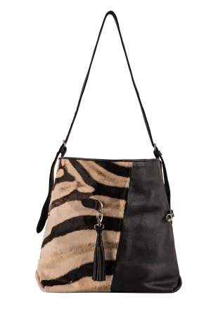 Kulu African Handbags Zebra Fienn Bag