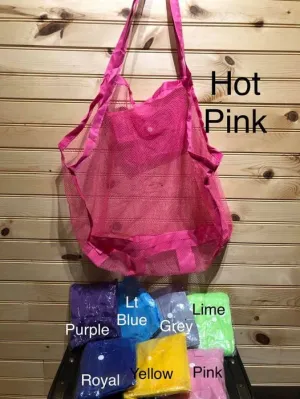 Large Mesh Beach Tote - Royal