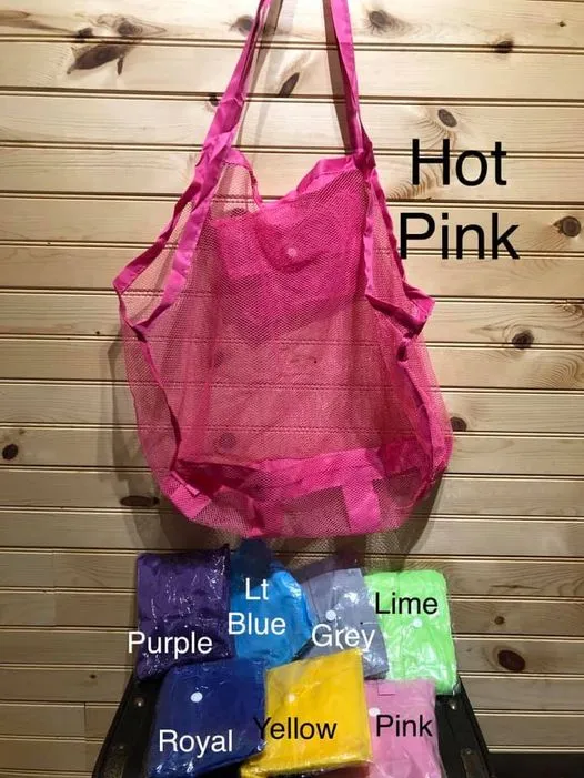 Large Mesh Beach Tote - Royal