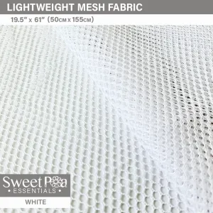 Light Weight Mesh Fabric - White
