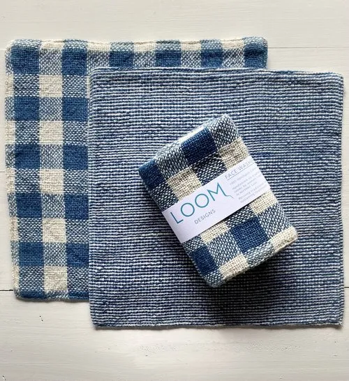 Loom Designs Natural Cotton Face Cloth 2 Pack