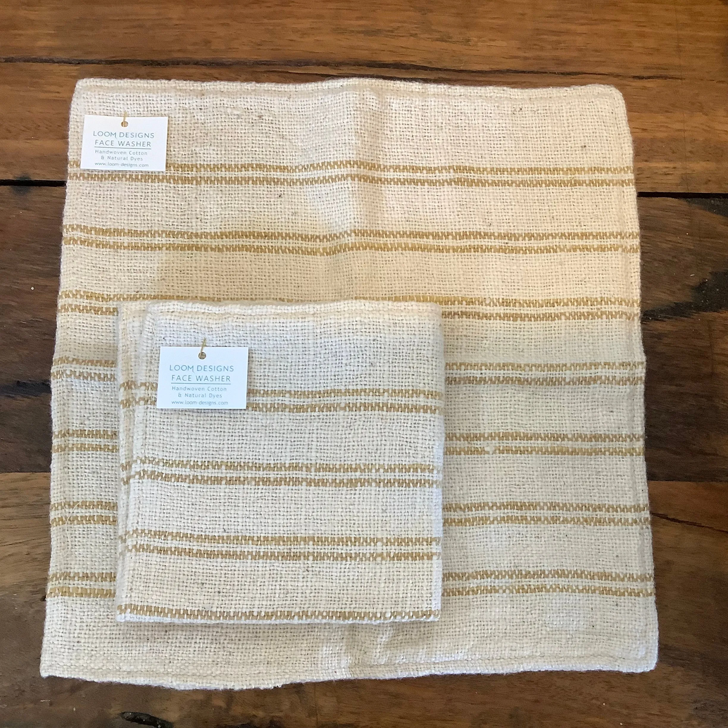 Loom Designs Natural Cotton Face Cloth