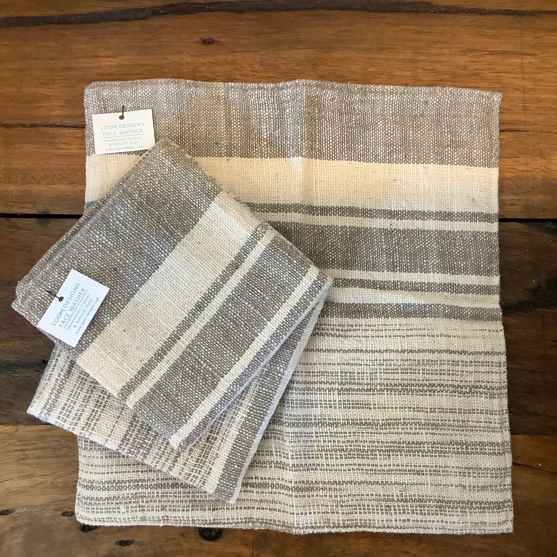 Loom Designs Natural Cotton Face Cloth