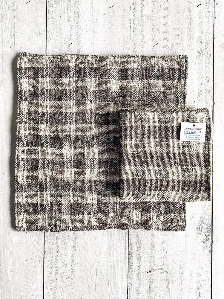 Loom Designs Natural Cotton Face Cloth