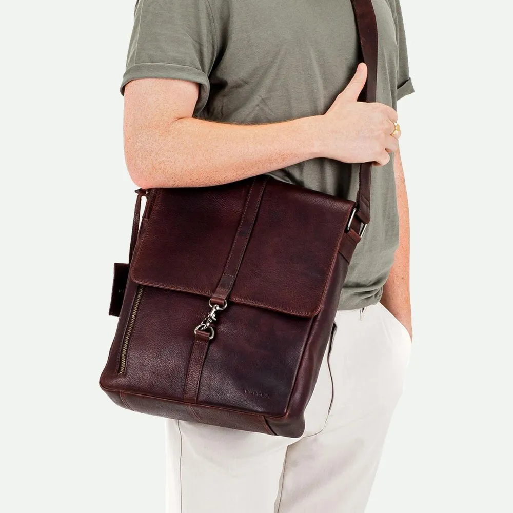 Mens Leather Cross Body Bag