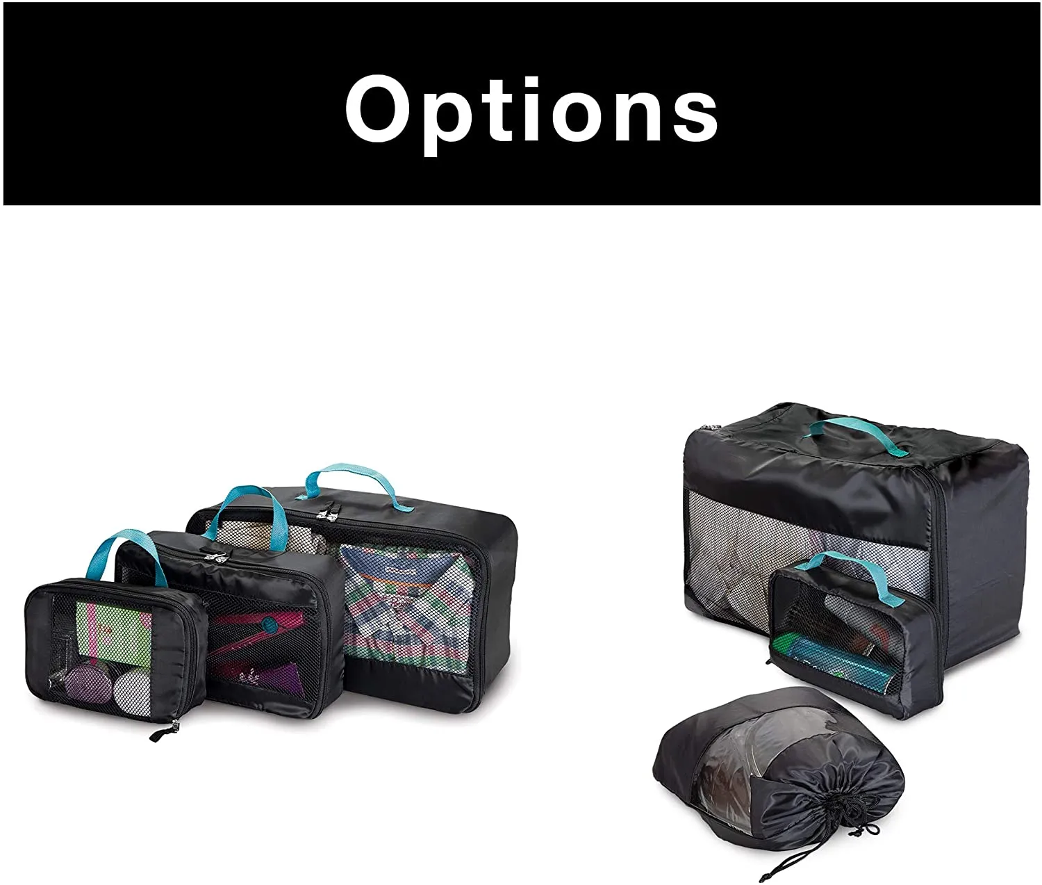 Mesh Travel Bags Set of 3
