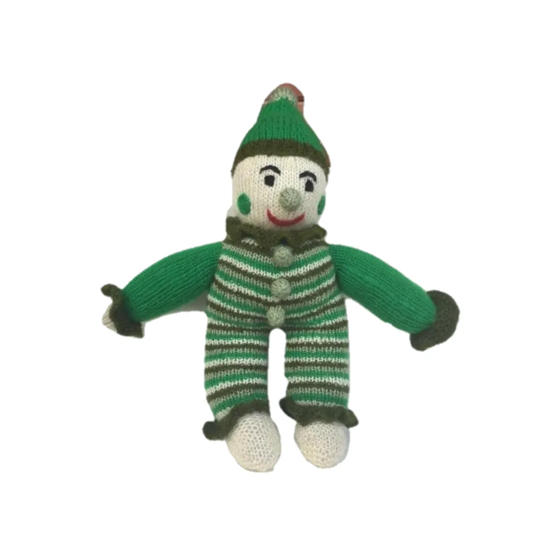 Mr. Funny - The Clown Hand Knitted Stuffed/Plush/Soft Toy | 100% Organic | Health-pro