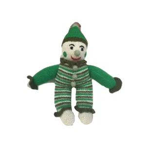 Mr. Funny - The Clown Hand Knitted Stuffed/Plush/Soft Toy | 100% Organic | Health-pro