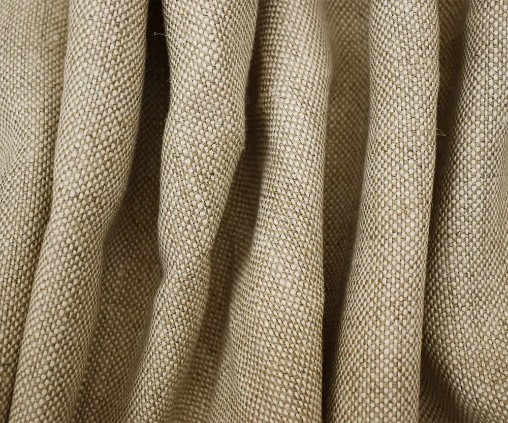 Natural-White Moygashel Textured Woven Irish Linen Home Decorating Fabric