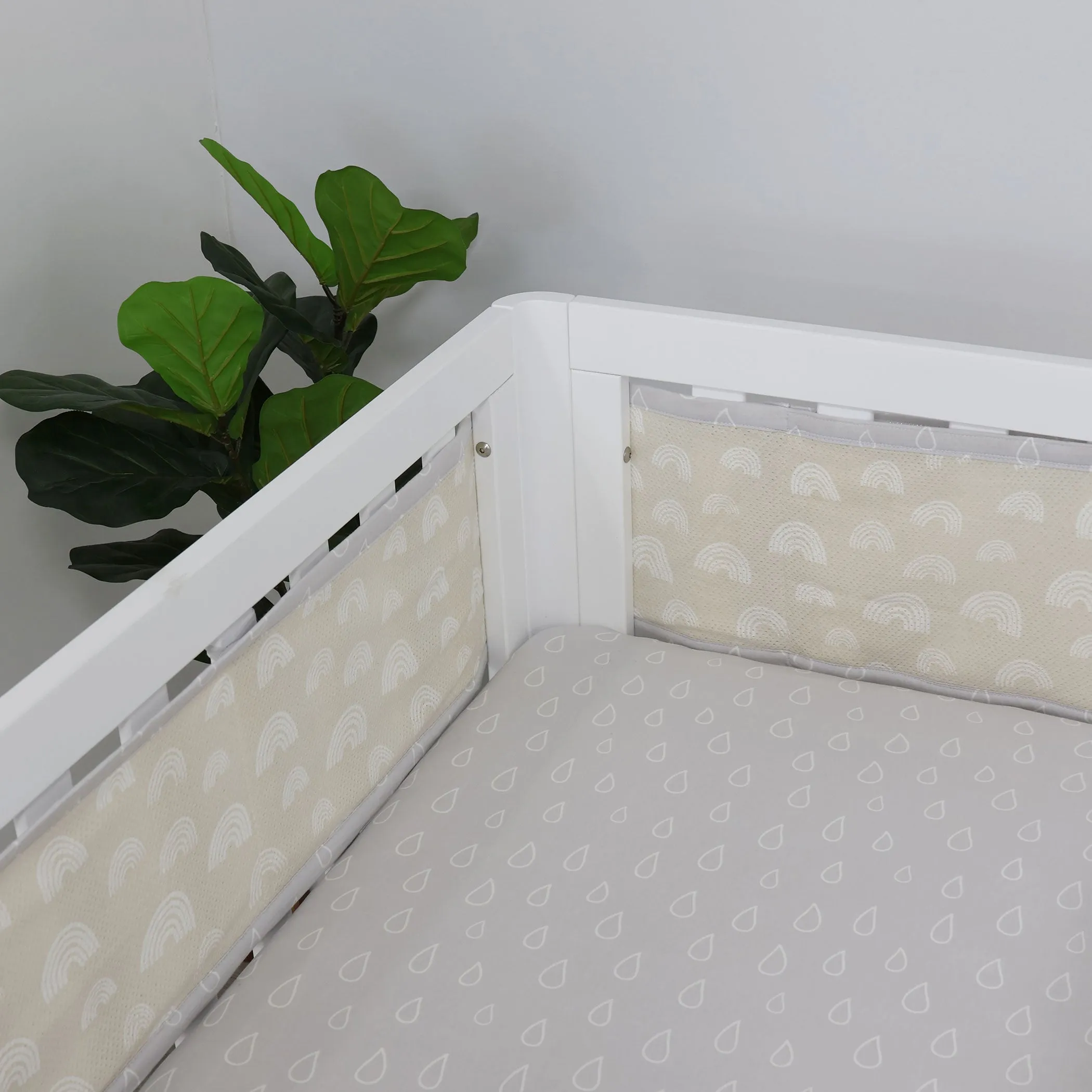 Nordic Breathe Easy® Air  Cot Liner Grey/Sand