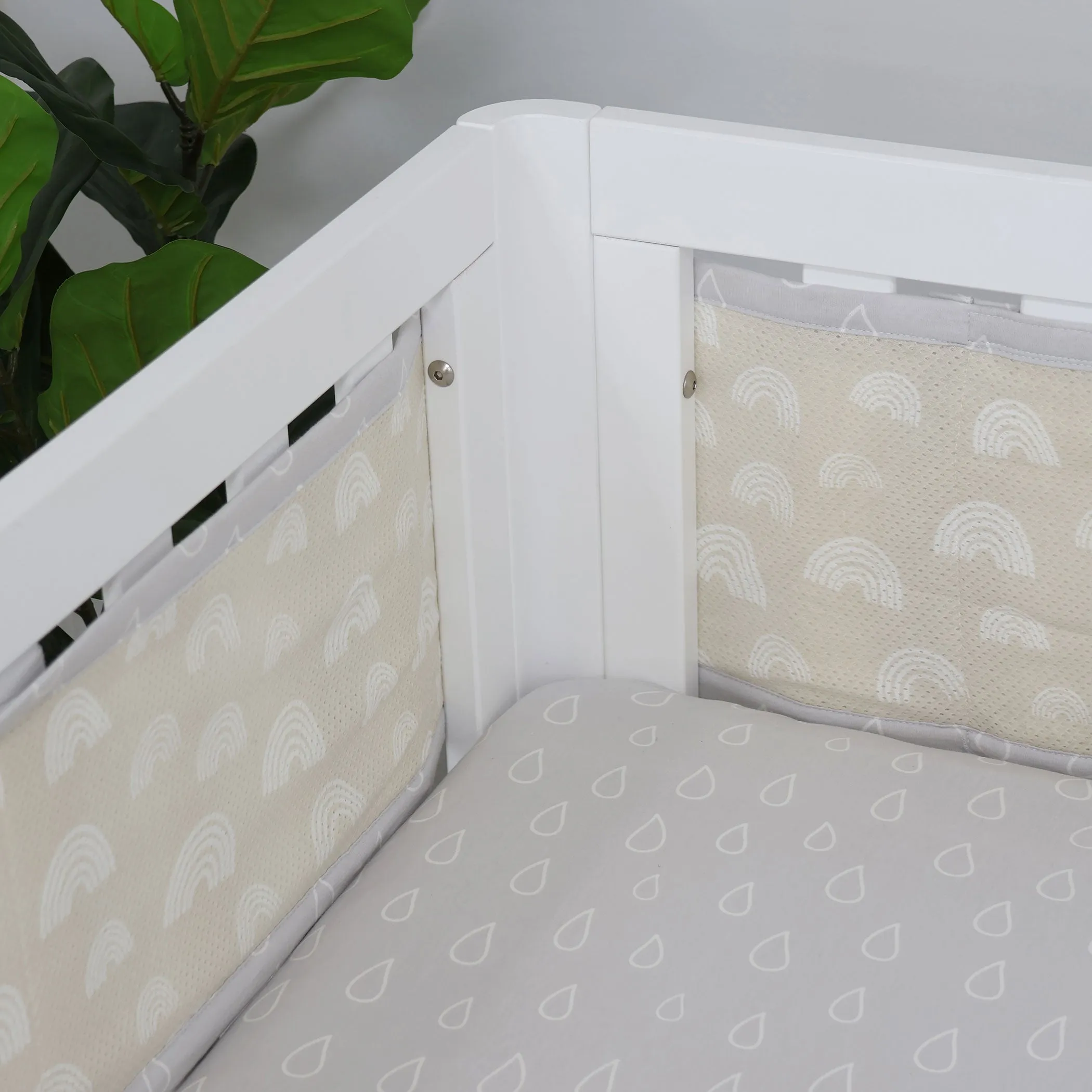 Nordic Breathe Easy® Air  Cot Liner Grey/Sand