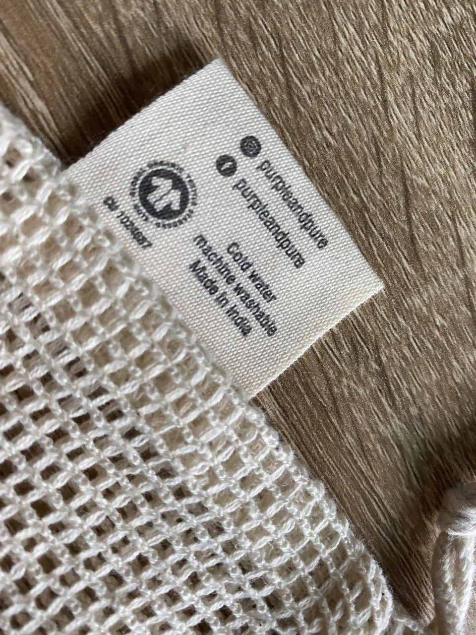 Organic Cotton Mesh Produce Bags - GOTS Certified
