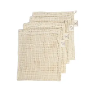 Organic Cotton Mesh Produce Bags - GOTS Certified