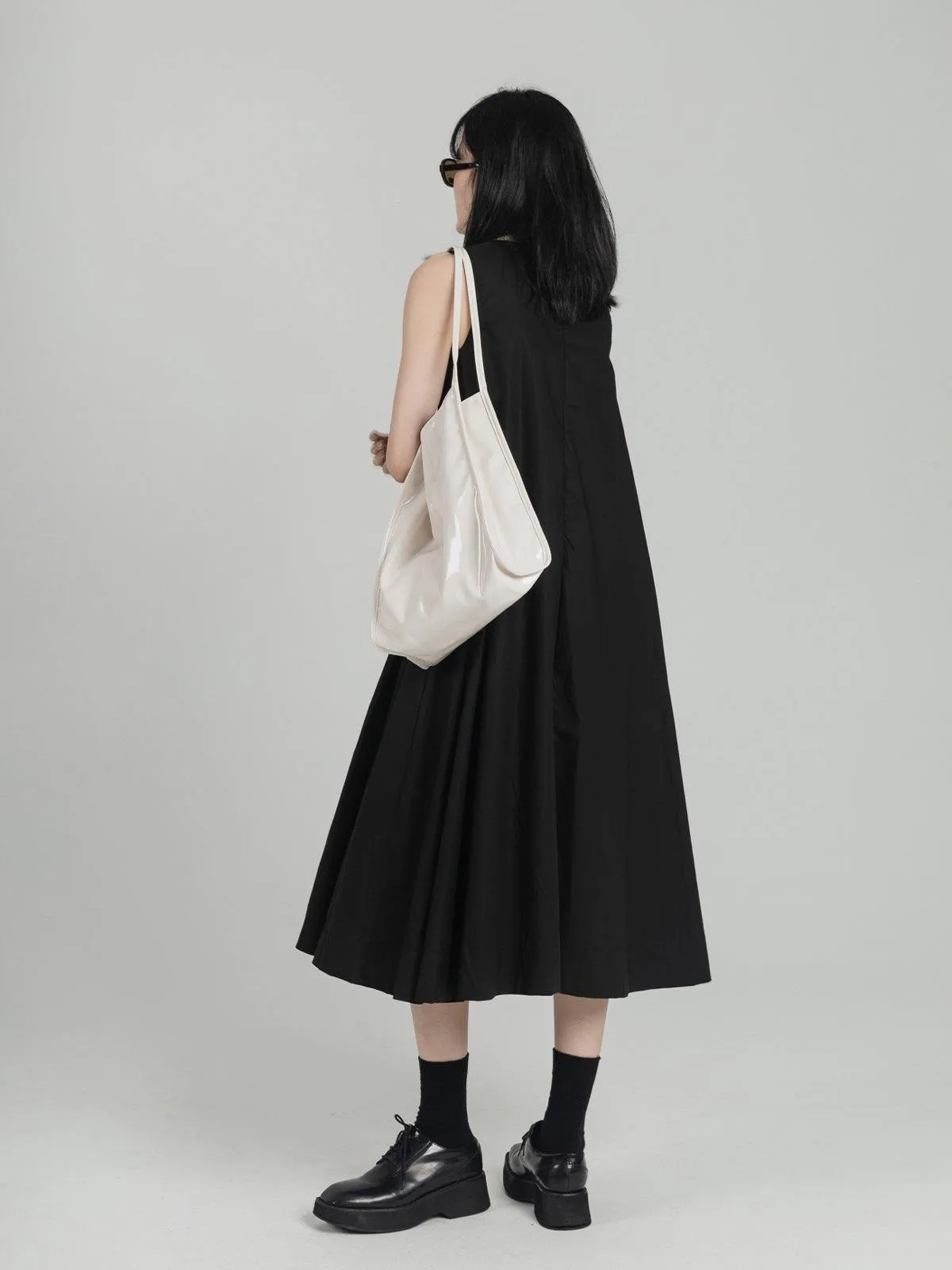 Patent Leather Tote Bag - White