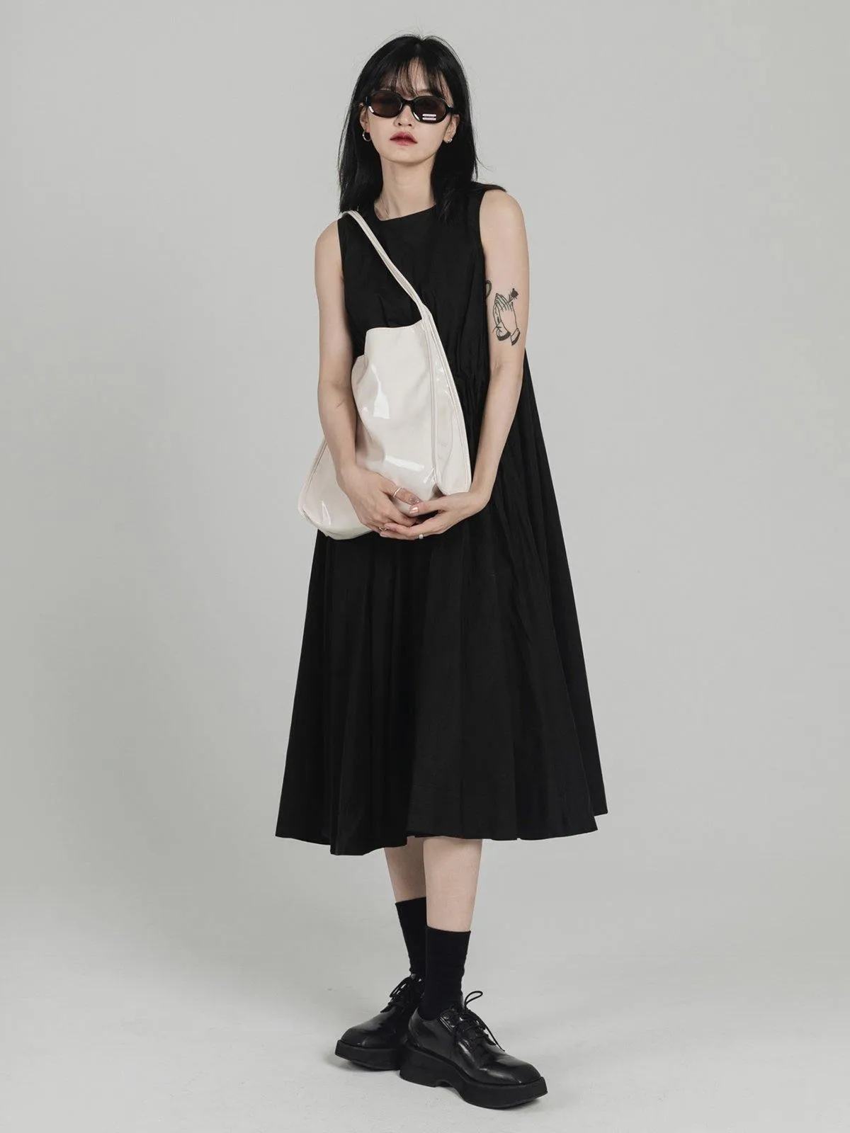 Patent Leather Tote Bag - White