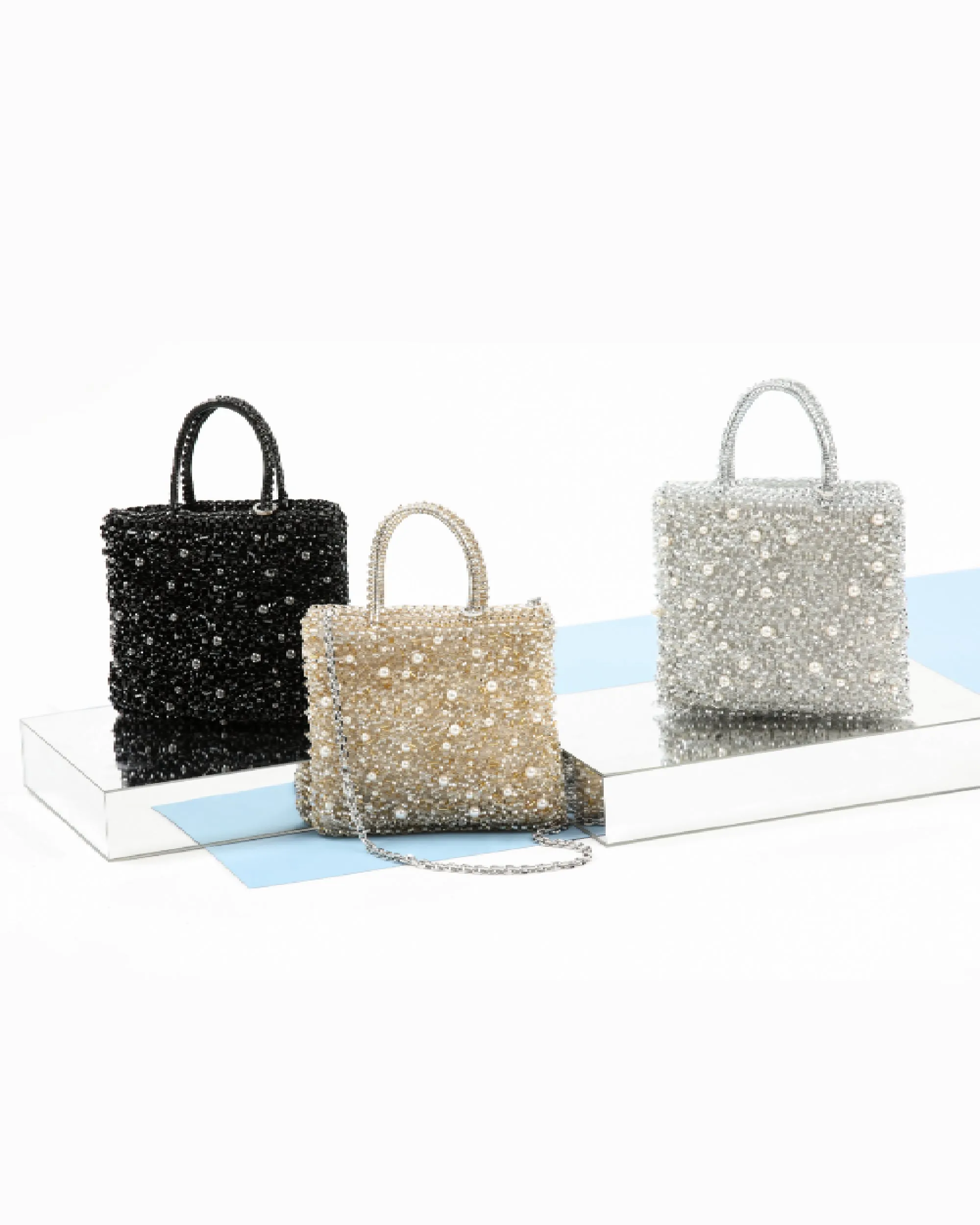 Perla Glitter Standard Miniatura Wirebag