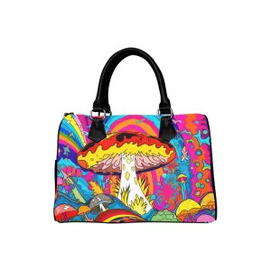 Psychedelic Mushies Boston Handbag