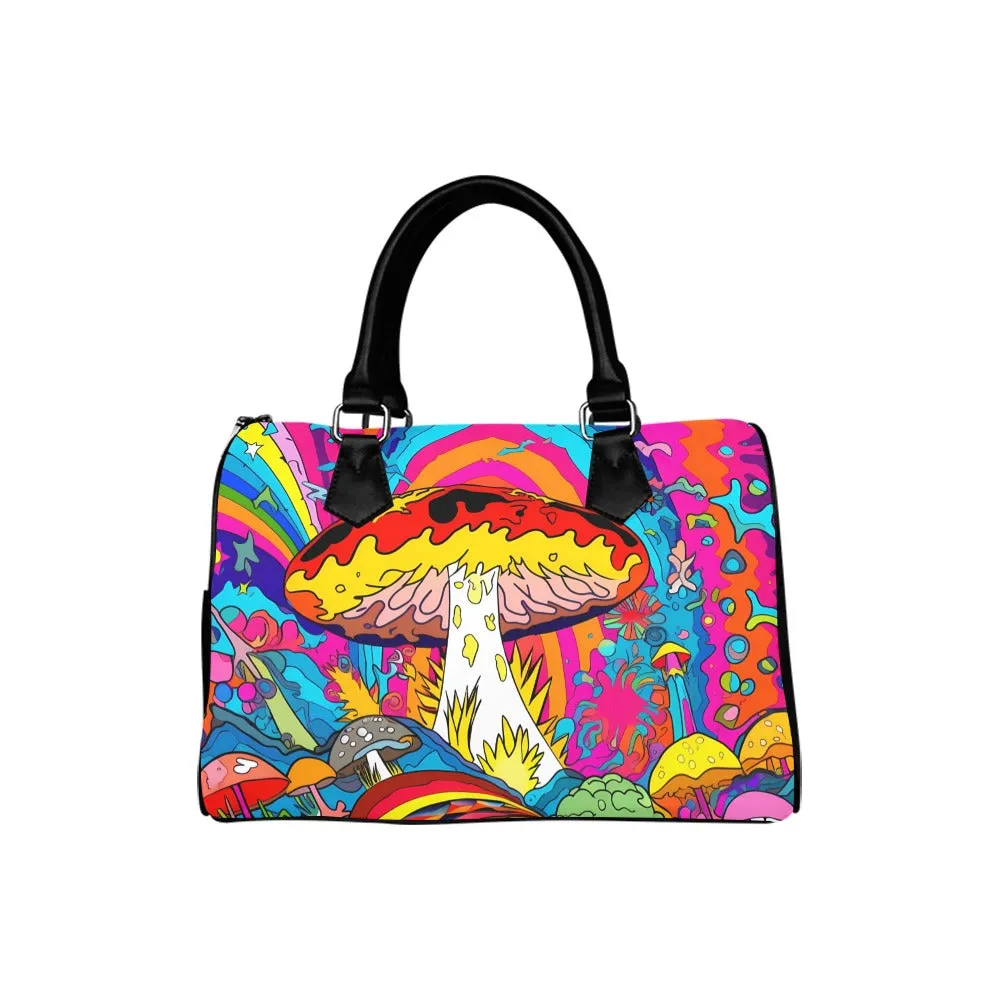 Psychedelic Mushies Boston Handbag