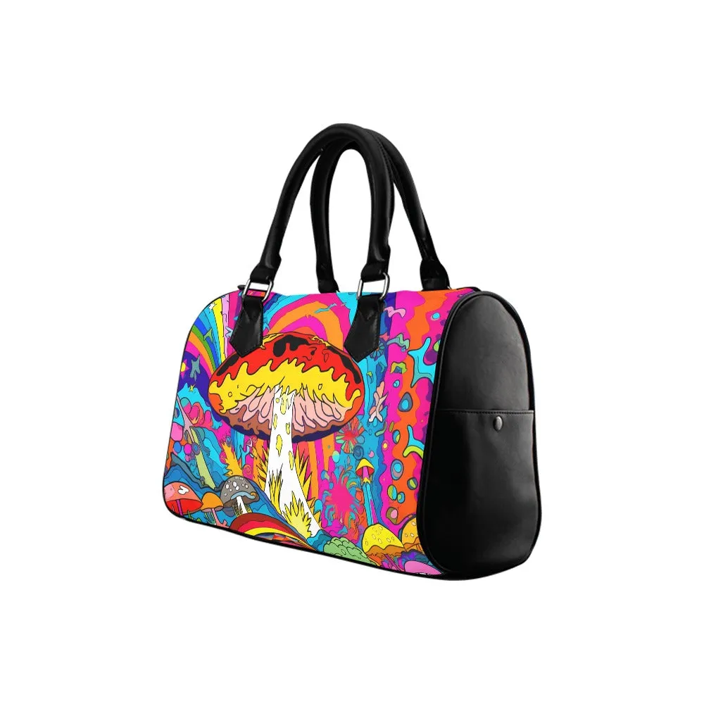 Psychedelic Mushies Boston Handbag