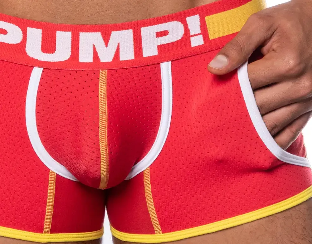 PUMP! Flash Jogger mesh boxer red