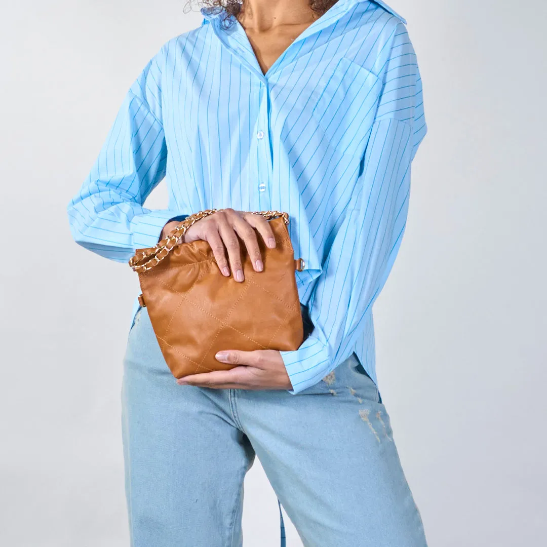Quilted drawstring crossbody bags wholesale