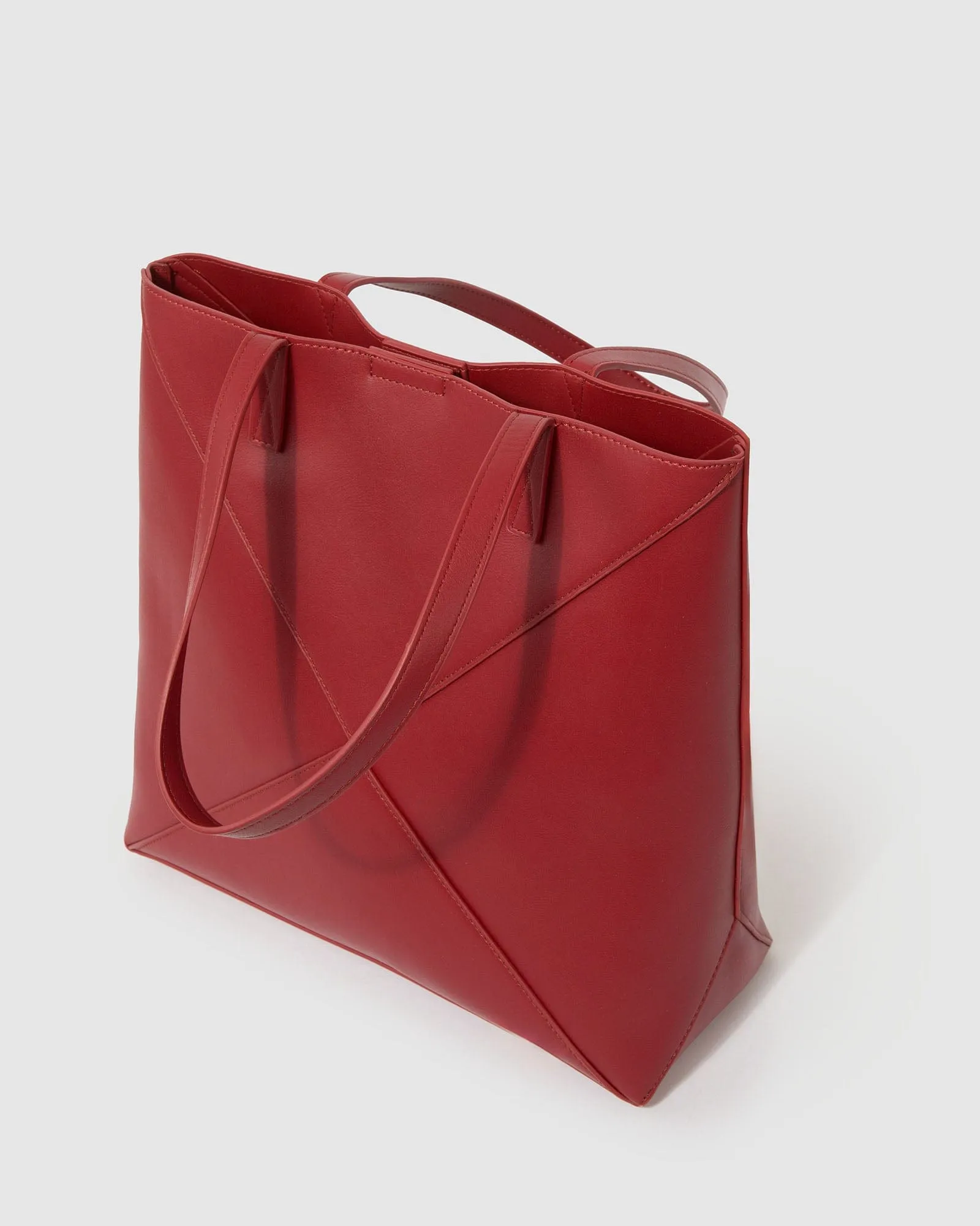 Red Selena Panel Tote Bag