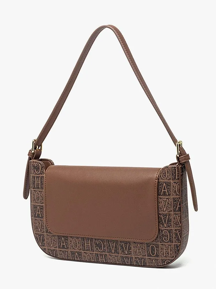 Retro Vintage Advanced Sense Of One Shoulder Armpit Bag Portable