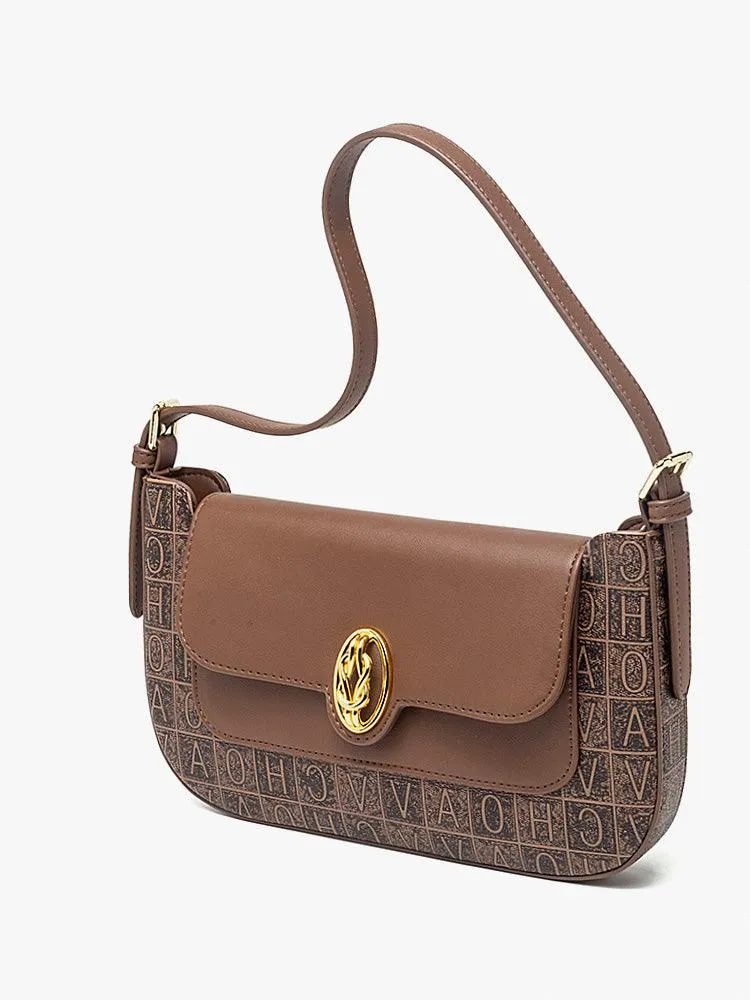 Retro Vintage Advanced Sense Of One Shoulder Armpit Bag Portable