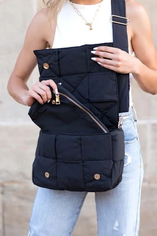Romy Fold-Over Puffer Crossbody Bag Plus Pouch