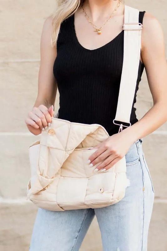 Romy Fold-Over Puffer Crossbody Bag Plus Pouch