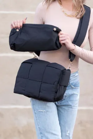 Romy Fold-Over Puffer Crossbody Bag Plus Pouch