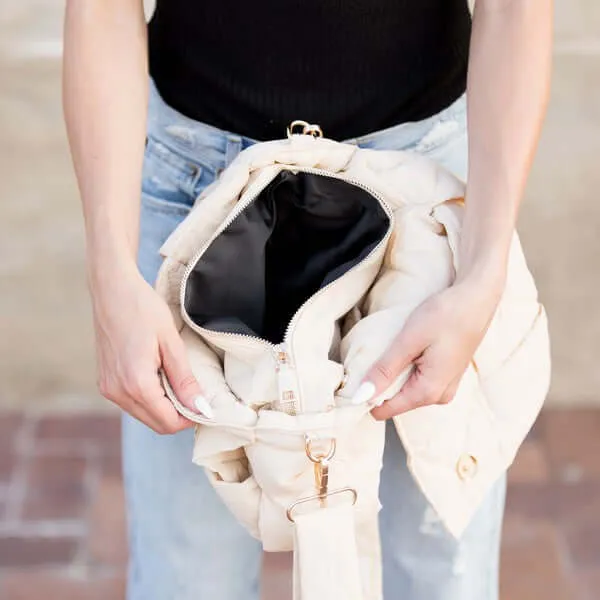 Romy Fold-Over Puffer Crossbody Bag Plus Pouch