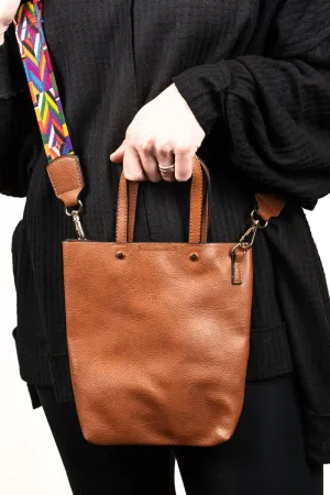 SALE! NGIL Light Brown Faux Leather Gwen Guitar Strap Purse