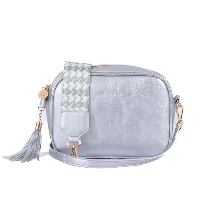 Sally - Silver Crossbody Bag by Liv&Milly
