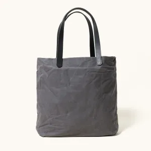 Simple Tote - Slate Grey (Waxed Canvas)