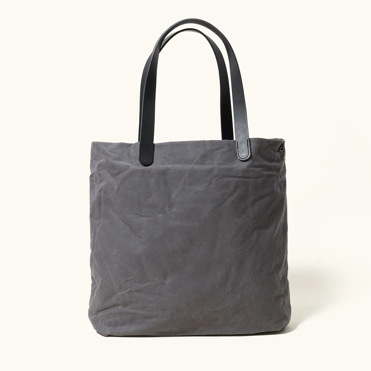 Simple Tote - Slate Grey (Waxed Canvas)