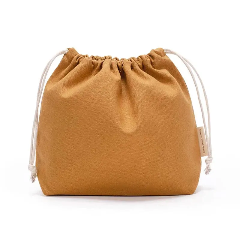 Solid Travel Storage Drawstring Bag
