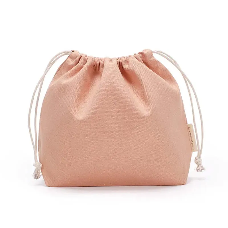 Solid Travel Storage Drawstring Bag