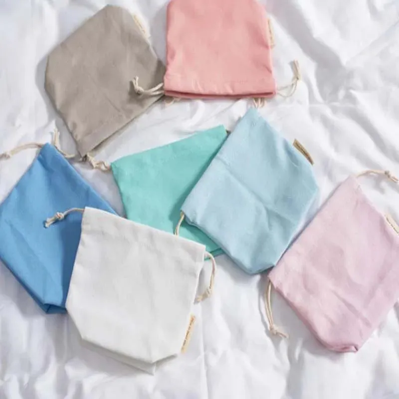 Solid Travel Storage Drawstring Bag