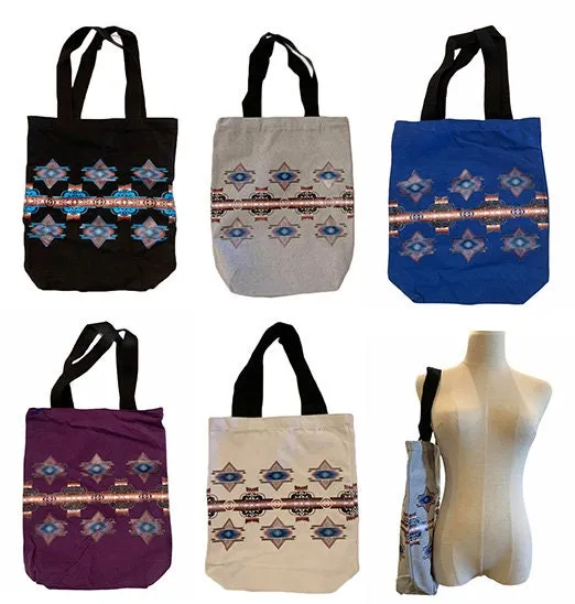 southwest native style Canvas Tote Bags