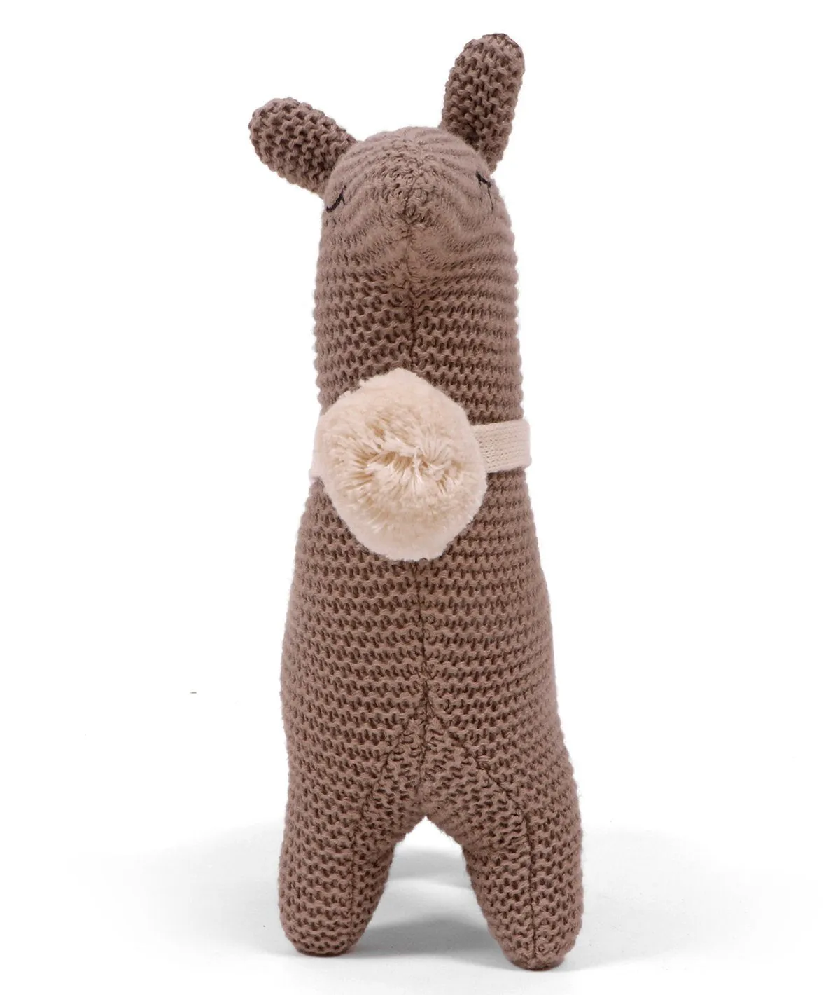 Sweet Llama - Stone Color 100% Cotton Knitted Stuffed Soft Toy for Babies / Kids