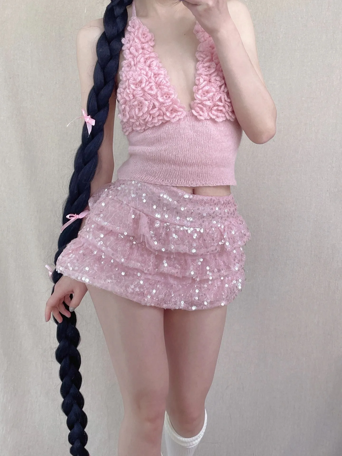 [Tailor Made] Rose Diary Hand Knitted Top