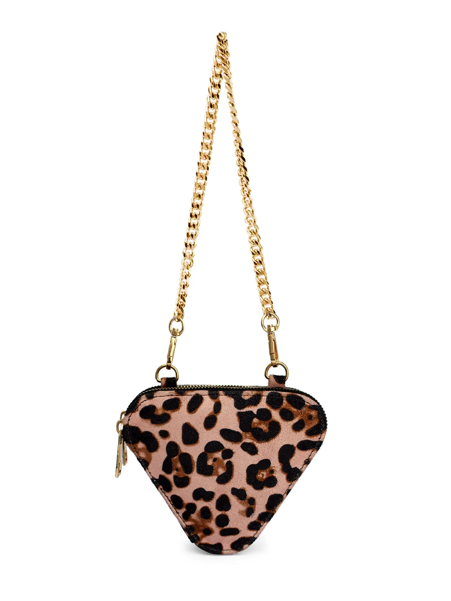 Trio Cheetah Mini Triangle Bag | Modern Myth