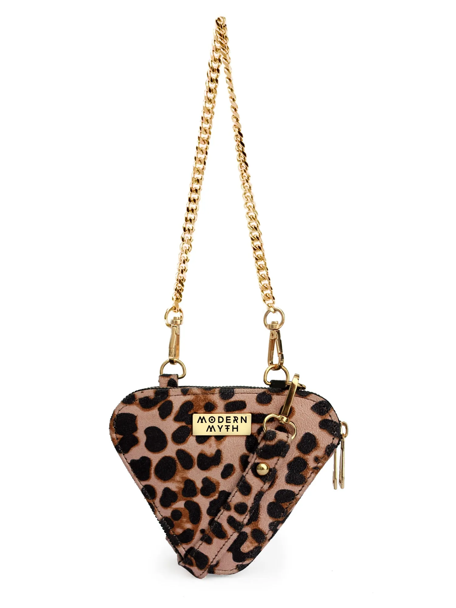Trio Cheetah Mini Triangle Bag | Modern Myth